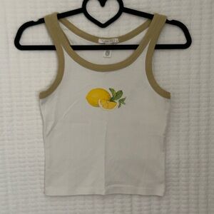 Full Tilt White and Tan Tank Top